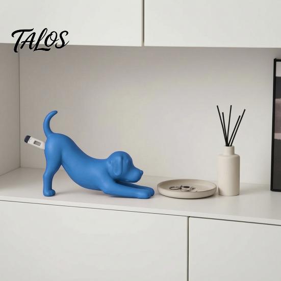 Cat Shaped Thermometer Holder 3D Printed Veterinary Holder, Dog Digital Stand, Electronic Pet for Desk Decoration Stand