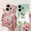 For Xiaomi Redmi 13 4G Case Fashion Girl Flower Silicone Soft TPU Shockproof Cover Coque For Redmi13 redemi13 Bumper Phone Case