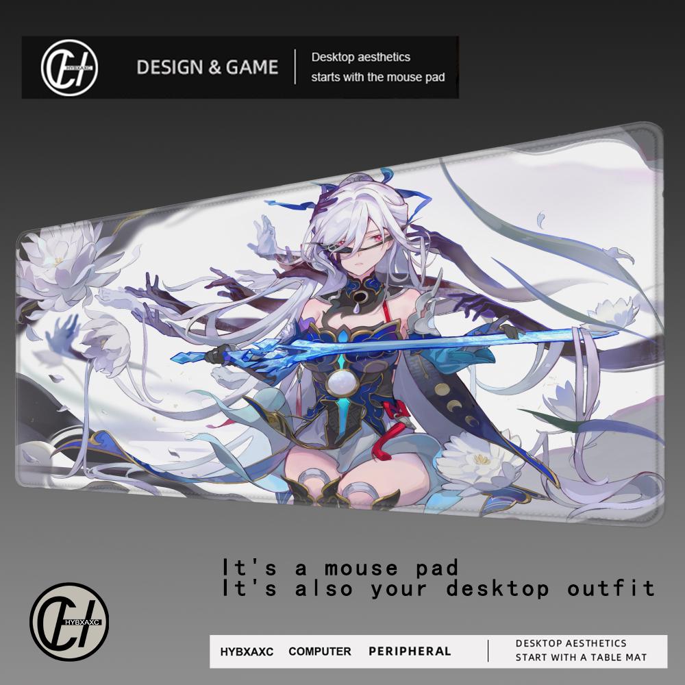 Jing Liu Mouse Pad Honkai Star Rail Jingliu Large Mousepad Computer Keyboard Padding Anime Gaming Accessories Desk Mat