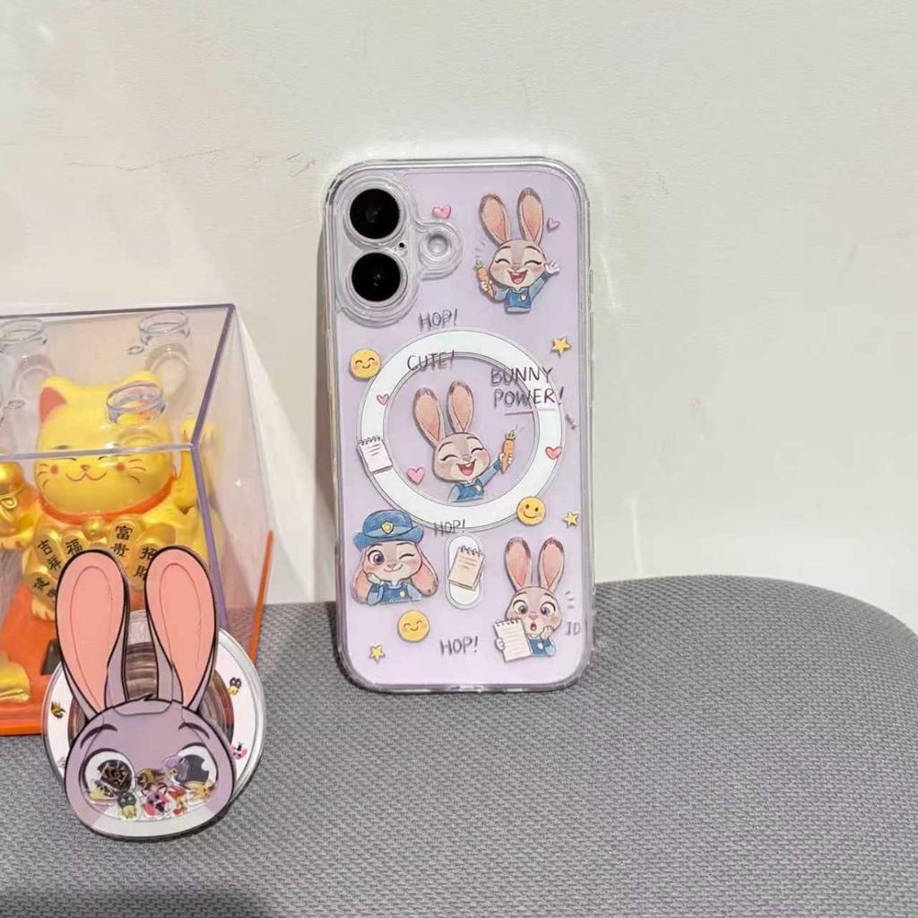 Carrot Rabbit Suitable for 17 Magnetic Holder Soft Cute Phone Case