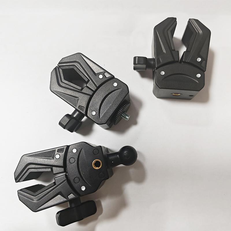 1Pcs Photography Equipment Accessories Adjustable Mounting Clamp With 1/4Inch Screw Hole 15-45Mm Adjustable Jaw