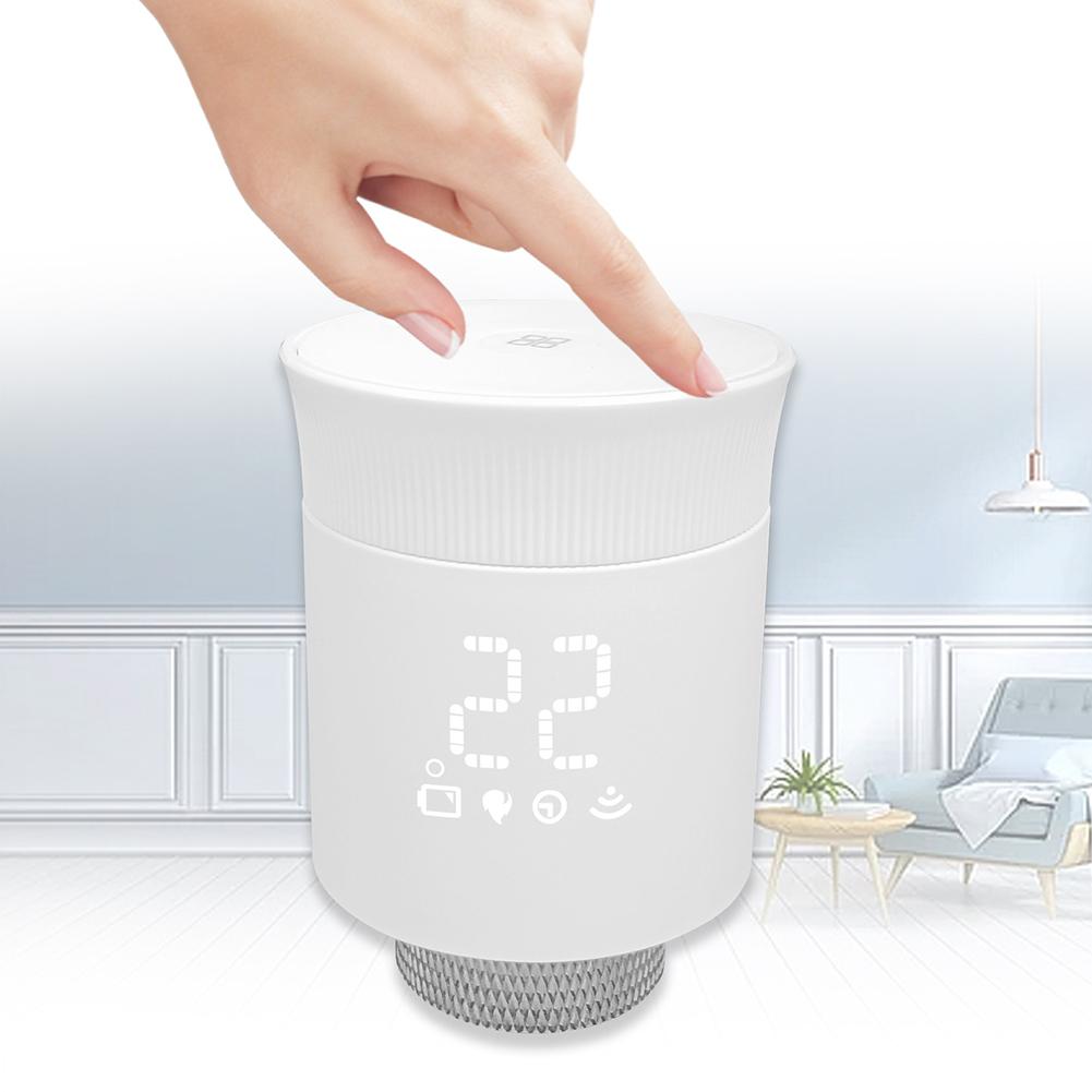 Programmable Heating Valve with Smart Radiator Thermostat Featuring Remote Control for Home Temperature Adjustment