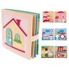 House Style Toddlers Quite Book for Early Learning Educational Baby Felt Book Portable Vibrant Color Felt Activity Story Book