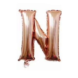 16 Inch Slim Gold Letter Aluminum Foil Balloon Bright Gold Wedding Decoration Film Balloon
