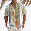 Hawaiian Shirt For Men, Men's Vintage Button Down Bowling Shirts Short Sleeve Summer Beach Shirt