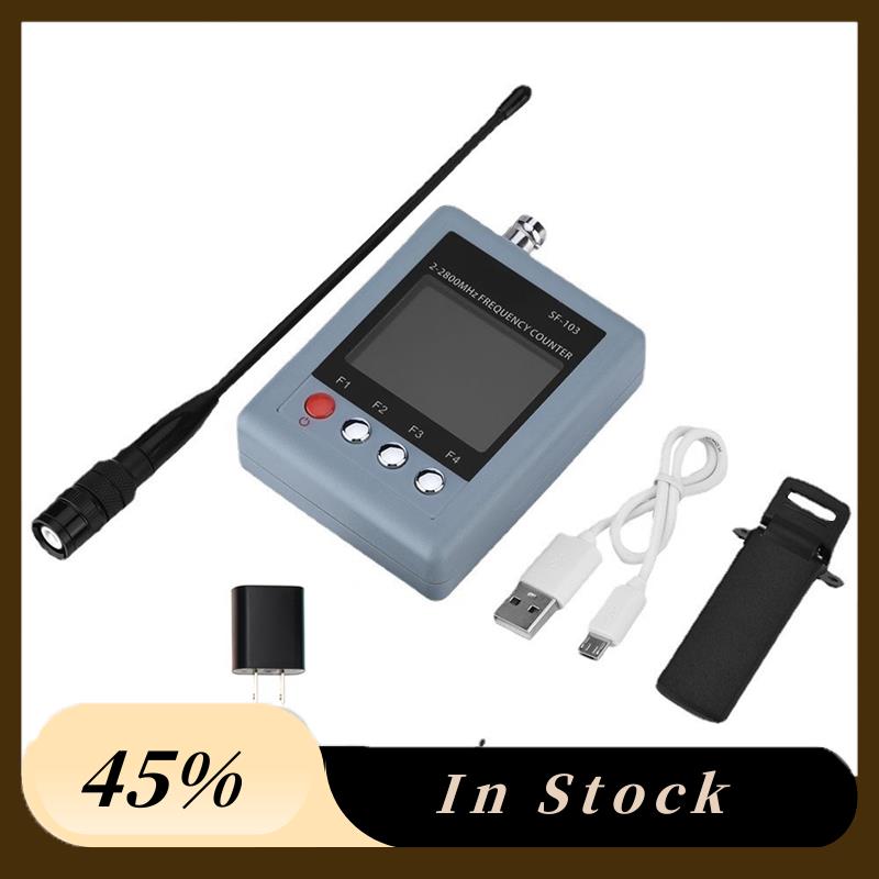 The New SF-103 Frequency Counter DMR Digital Signal Testable 2Mhz-2800Mhz CTCSS/DCS Frequency Meter US Plug