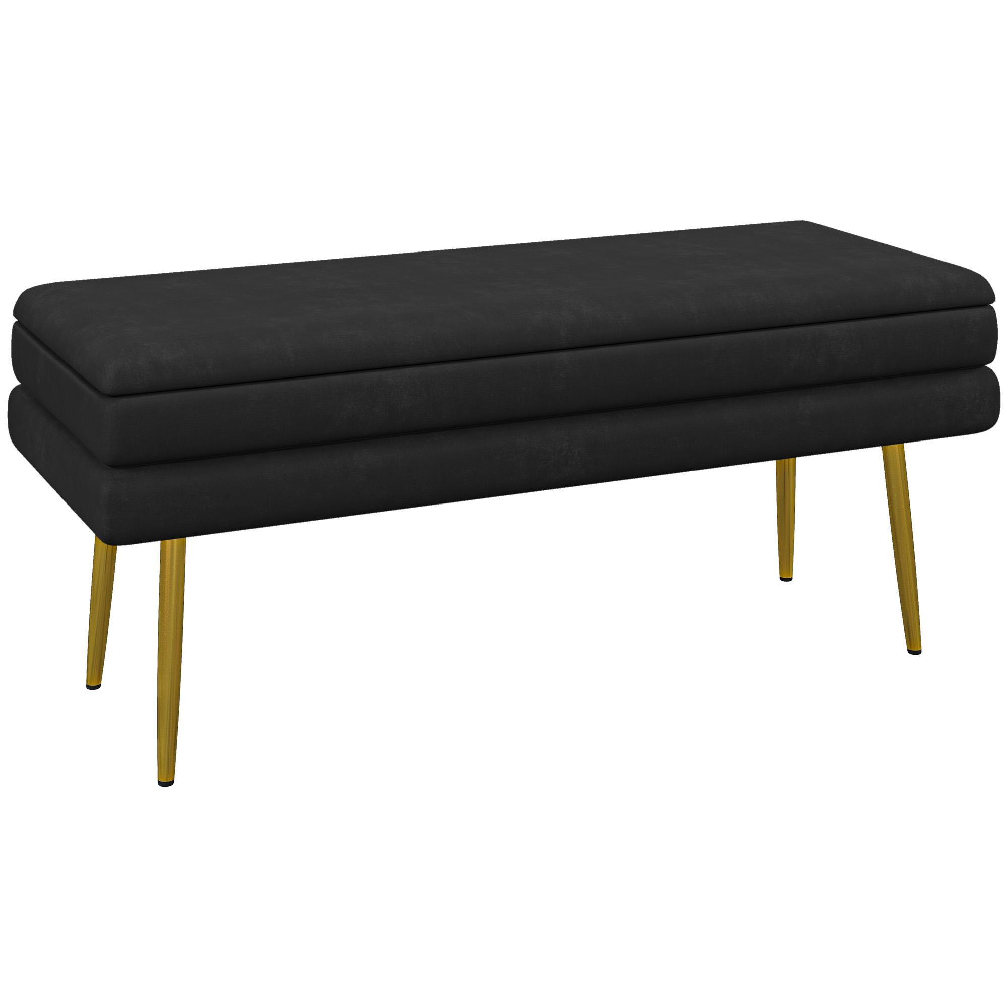 Bench Upholstered Bench, with Storage, Steel