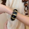 Resin Acrylic Bangle Europe American Style Exaggerated Bracelet Simple Elastic Bracelet  Girls