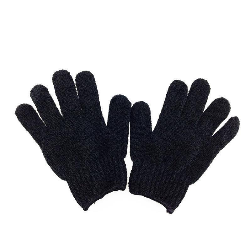 

Black Exfoliating Gloves Bath Shower Scrubbers Body Brushes Sponges Acrylic Fibers Hand Tools Bathing Accessories Body чёрный