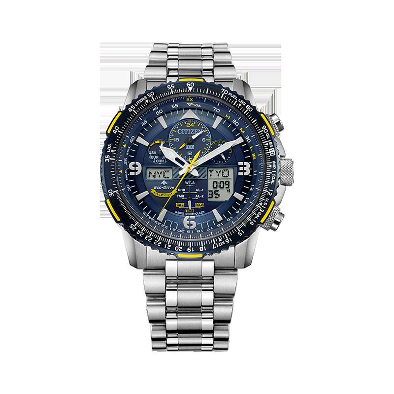 

CITIZEN promaster series Blue Angel second generation light kinetic energy sports aviation commander light energy Quartz Steel Strap men s JY8078-52L синій