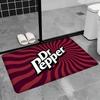 D-Dr Pepper Bathroom Mat Anti-slip Absorb Water Long Strip Cushion Bedroon Mat Welcome Doormat