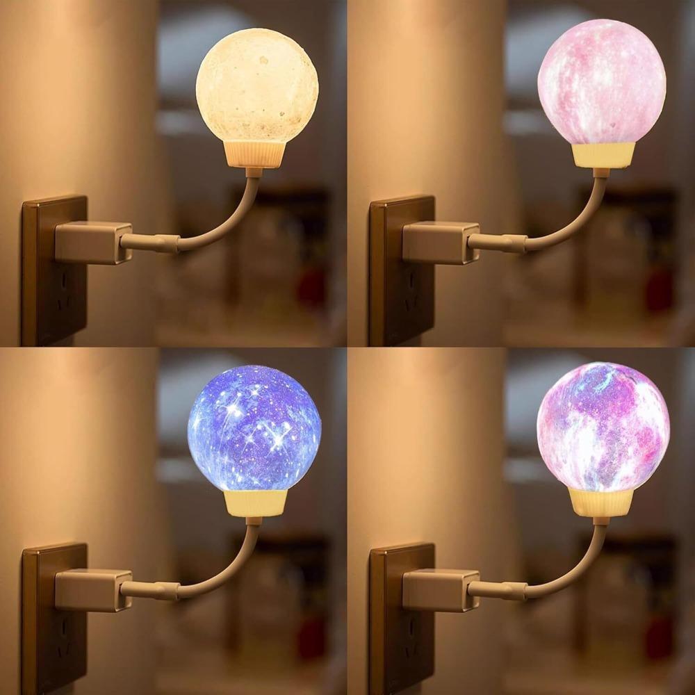 Voice Control Smart Moon Lamp 3 Lighting Modes Night Light New Bedside Lamp