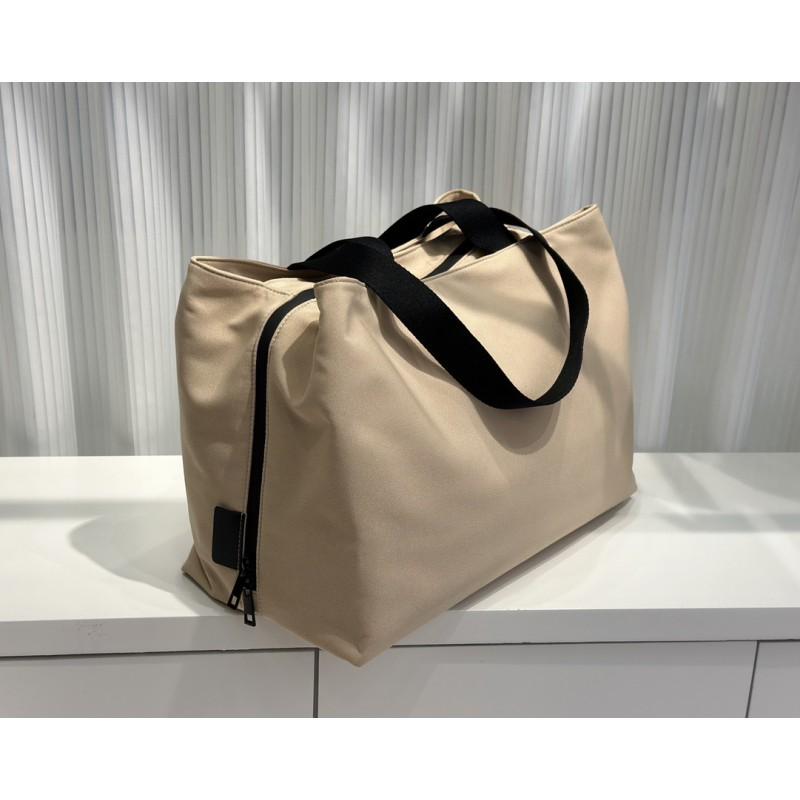 Large Capacity Oxford Cloth Tote Bag Women Lightweight Travel Handbag Casual Shoulder With Zip