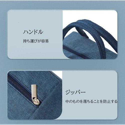 Lunch Bag with Thermal Insulation, Large Capacity, Lightweight, Waterproof, Washable, Convenient Storage for Commuting, School, and Camping (Blue)