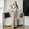 Washed Tencel Jeans Women's Spring Thin High Waist Straight Wide Leg Pants New Loose Casual Sickle Pants