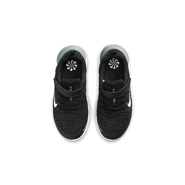 Nike Free RN 2021 PS Negru PS Gri Fum Închis Adidași Copii Gri-Fum-Deschis Alb CZ3996-001
