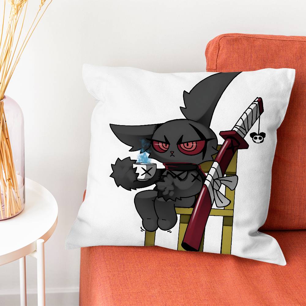 BBloody Bunny Pillow Case Plush Fabric Soft DoubleSided Printed Sofa Warm Winter Home Gift Cushion Cover