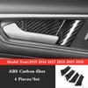 For Ford Edge 2018   ABS Carbon Fiber Car Front Storage Box Panel Decoration Cover Trim Styling Interior Accessories