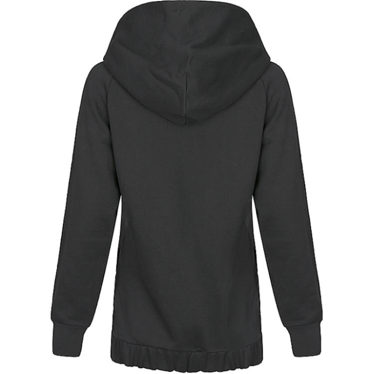 Adidas Neo Comfortable Versatile Soft Hooded Sweatshirt Women tops Black CV9008