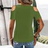 Womens Tops Dressy Casual V Neck Color Short Sleeve Blouse Casual Tops Summer Shirt