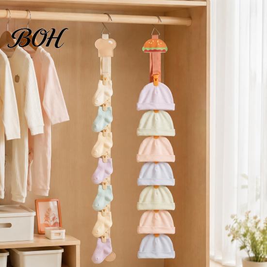 Hat Hooks for Closet Organizer Rack, Multi Clip Cap Holder, Hanger Hook Storage Baseball Knitted Hat, Strap Bedroom Dorm Adhesive Holder