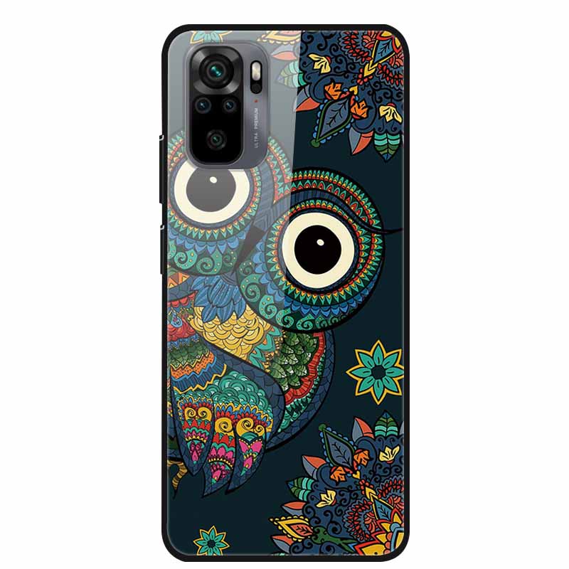 Edzett Üveg tok Redmi Note 10 Pro-hoz Fedél Kemény tok Xiaomi Redmi Note10 5G Telefon Tokhoz Note10 Pro Fundas TPU Lökhárító