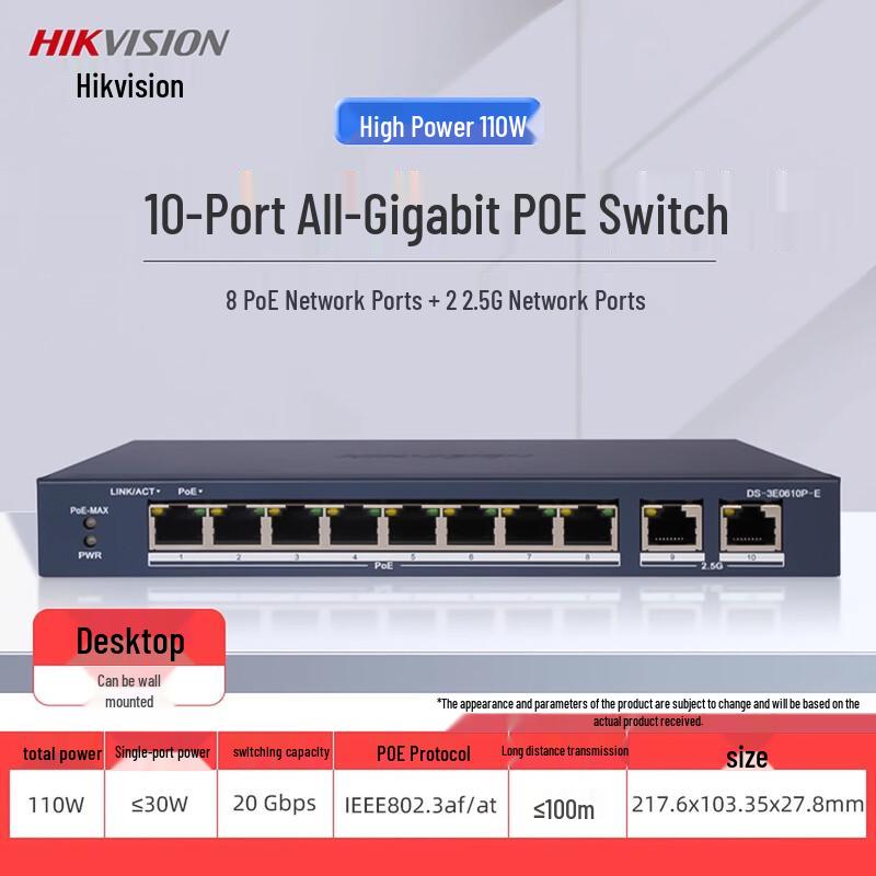 

HongShian DS-3E0510P-E 12-канальний PoE NVR
