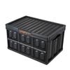 Faltbare Aufbewahrungsboxen mit Deckel, 45L 3er-Pack, Faltbare stapelbare Kunststoff-Transportkisten mit Griffen, Große strapazierfähige Behälter für Kleidung, Spielzeug,
