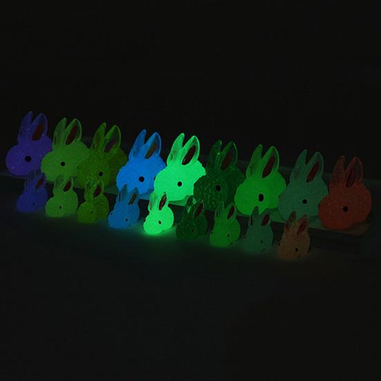Luminous Micro Landscape Rabbit Ornaments Glow in The Dark Bunny Figurines for Moss Micro-Landscapes Fish Tank Decoration DIY Accessories