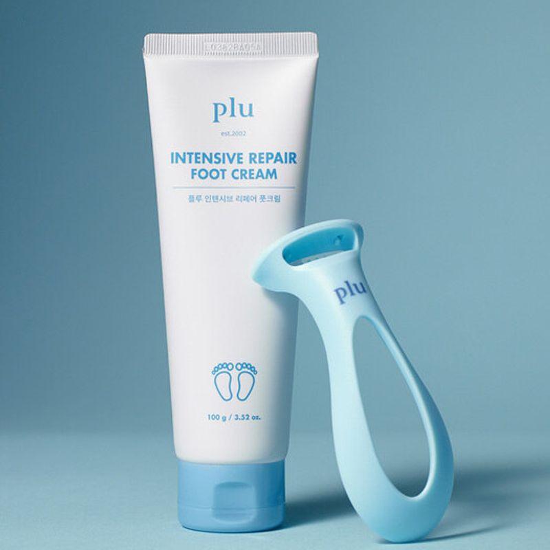 Plu Intensive Repair Foot Cream 100ml / Perfect Foot Exfoliation Razor Set