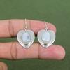 Brinco de Pedra da Lua Arco-Íris Brinco de Prata Esterlina 925 Joia Decente Lindos Brincos Pendentes Brincos Feitos à Mão com Pedras Preciosas Reais Presentes Para Ela