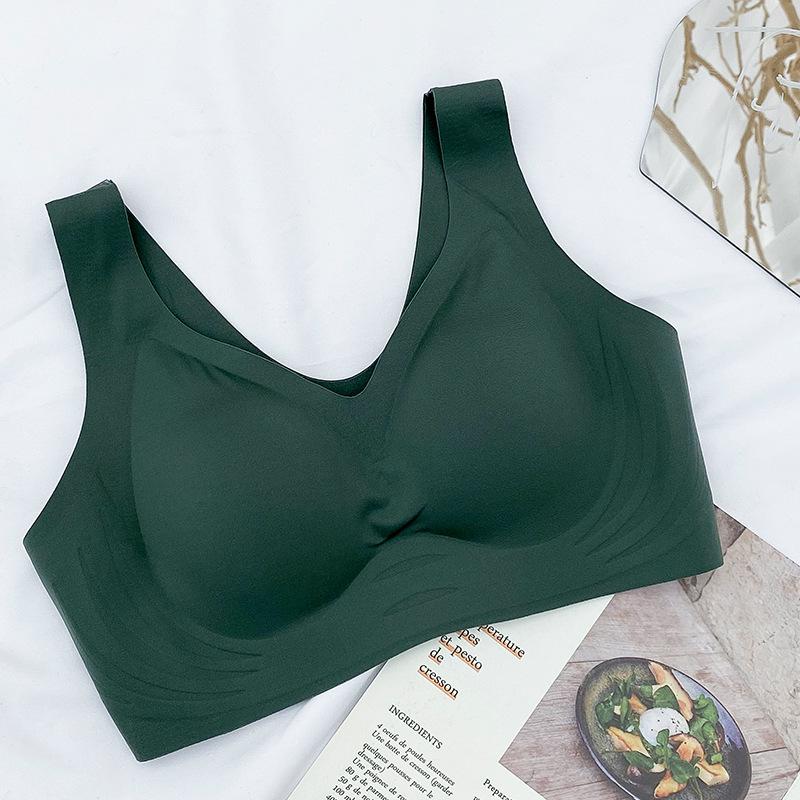 

Bright Red Seamless Bra for Women: Gathered Support, Steel-Ring Free, Perfect for the New Year of the Zodiac. 3XL (140-160 jin)