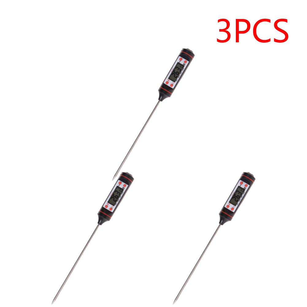 

3-10 шт. Мясной кухонный термометр Нержавеющий сенсорный экран Водонепроницаемый зонд для температуры гриля Духовка Кулинария Барбекю Кухонные инструменты