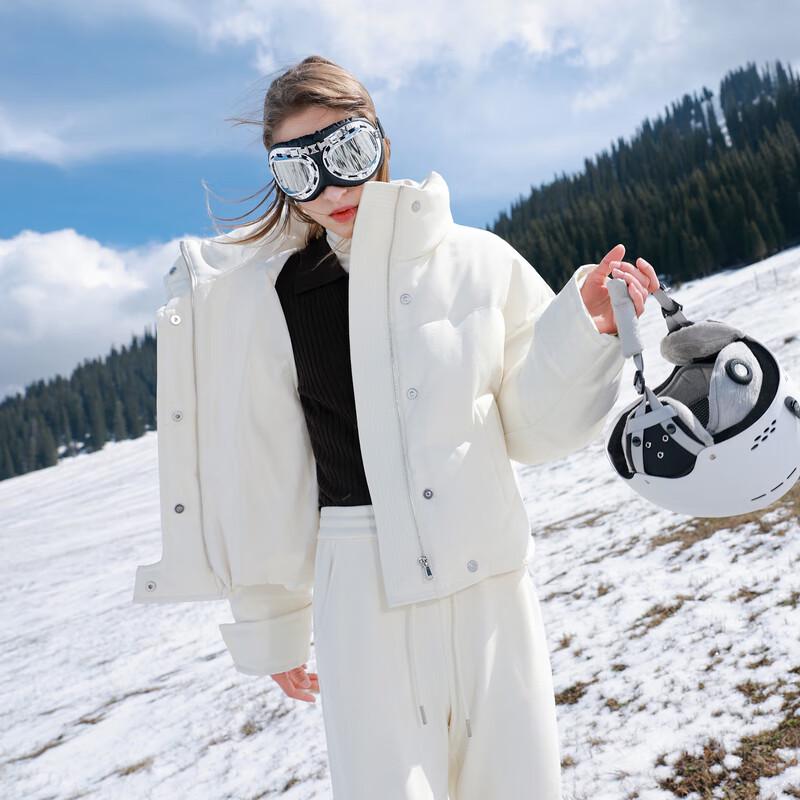 

Женский пуховик Sancai 2025 Зима Короткий Воротник-стойка 90% Утиный пух L 165/88A