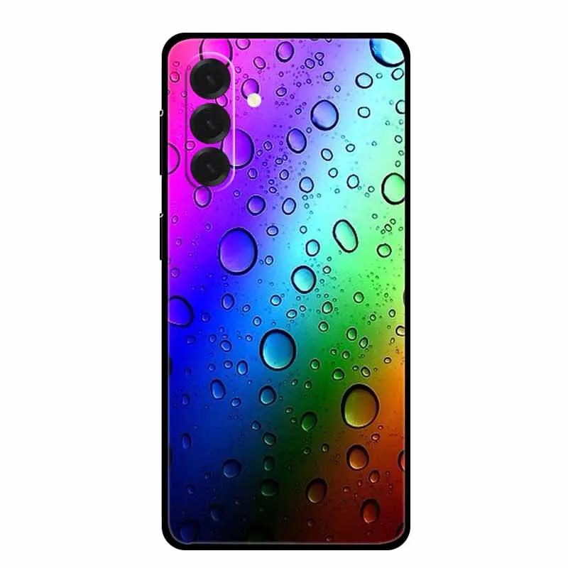 For Samsung Galaxy A17 Cases Marble Painted Black Silicone Back Cover Case for Galaxy A17 5G Protective Shell A17 Texture Bumper