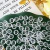 Faceted Acrylic Crystal Transparent Flat Beads for DIY Hairpins and Headwear