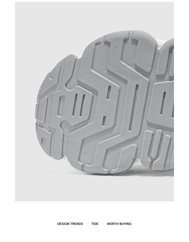 2025 Vår Herr Andningsbara Mesh Trendiga Sneakers med Tjock Sula