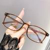 Unisex Retro Business Reading Glasses Rectangular Frame Magnification for Men and Women