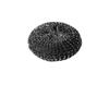 Steel Wool Scrubber with Handle & Replacement Stainless Wire Metal Sponge, for Cleaning Dishes Pan Cast Iron Pot and Kitchenware