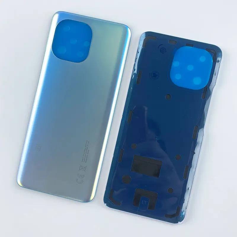 

Для Xiaomi Mi 11 5G M2011K2C, M2011K2G задняя стеклянная крышка батарейного отсека, новый корпус задней двери Mi11 Eleven с клеем Blue With CE