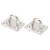 2Pcs Boat Square Pad Eye Stainless Steel Firm Durable Marine SS Pad Hardware for Yacht 30 X 35mm 1.2 X 1.4in