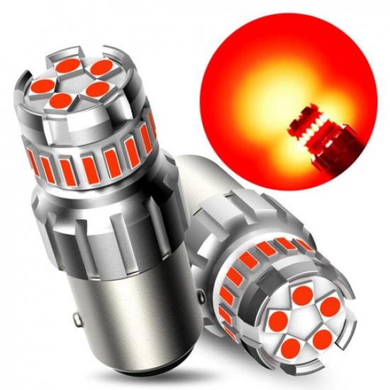 AUXITO 1157 LED Turn Signal Brake Reverse Parking Light Bulb Red For Honda Ford
