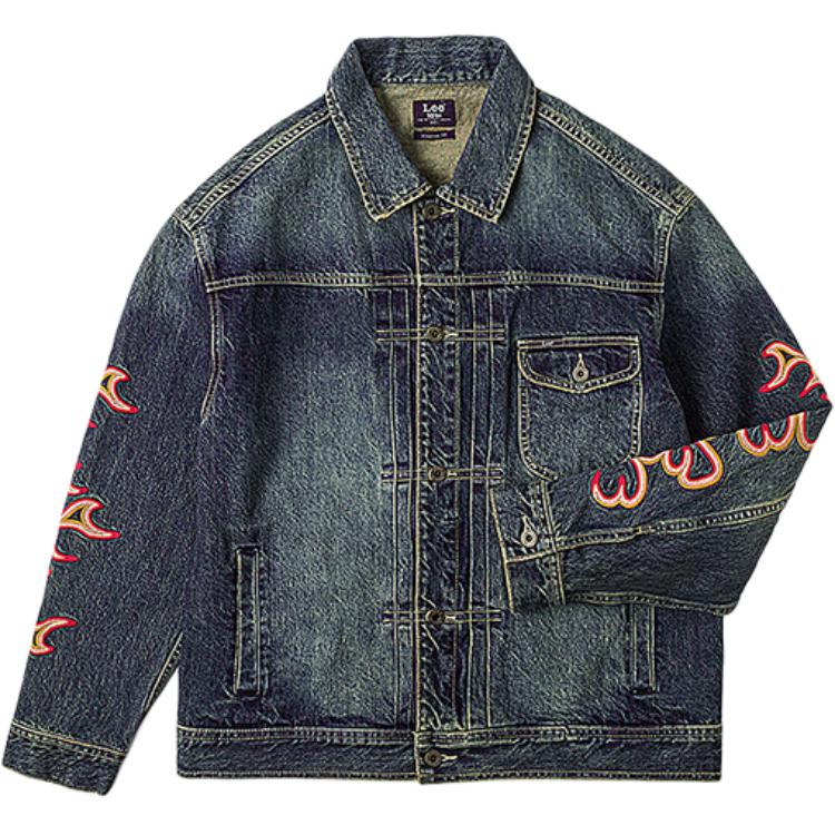 SS24 Casual Comfortable Polo Collar Long Sleeve Denim Jacket Men jackets Medium-Blue LMT006982203414-A05300