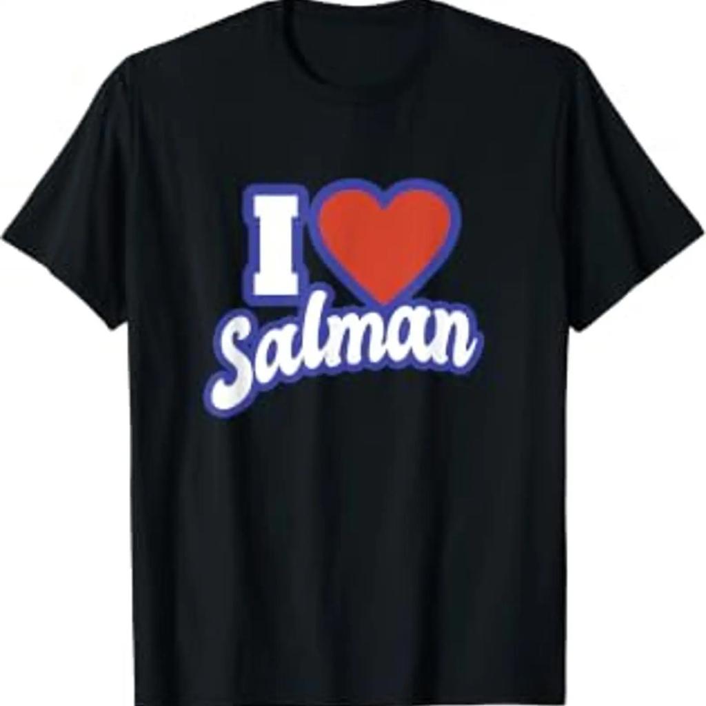 I Love Salunisex T Shirt Black Vintage Washed Homme Versatile Fashion Breathable Comfortable Slightly Streetwear Stretched Stylish