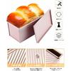Bread mold with lid, bakeware, non-sticky bread case, Fukkura Kobo, bakery-grade bread mold