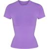 Cotton Jersey T-Shirt Comfortable Soft Round Neck Pullover Short Sleeve Women Tops Ultra-Violet AP-TSH-0638-UVT