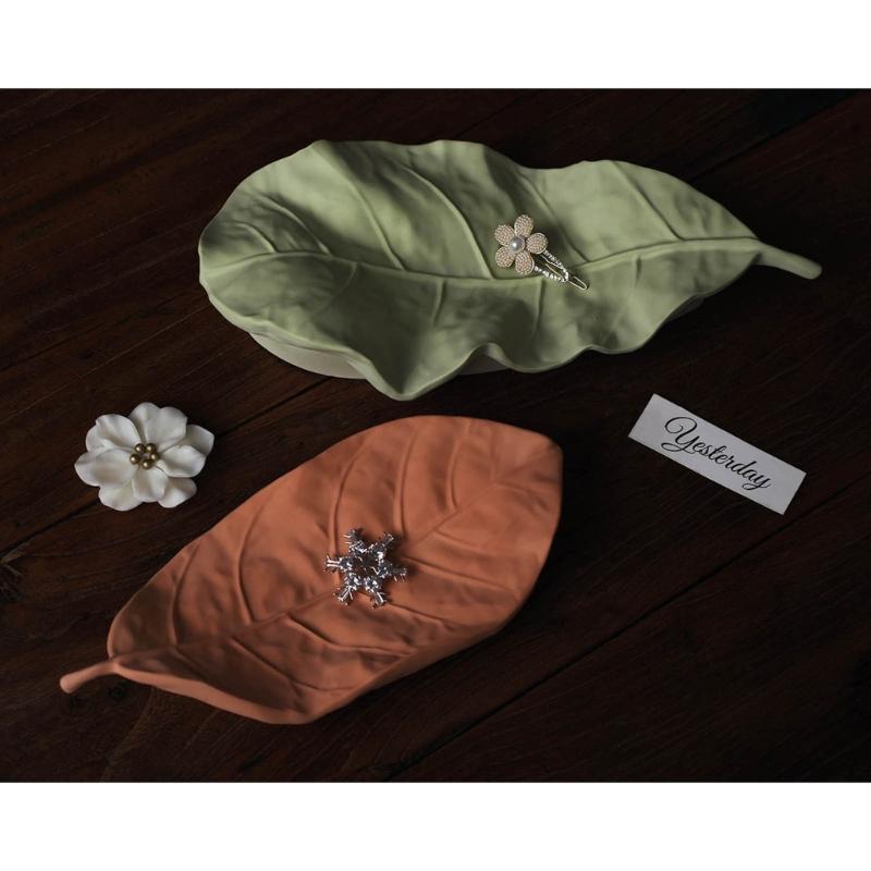 Schmuckschalenformen Schmucktablettformen Blattform Harzgussformen Silikonformen für DIY Handgefertigte Tabletts