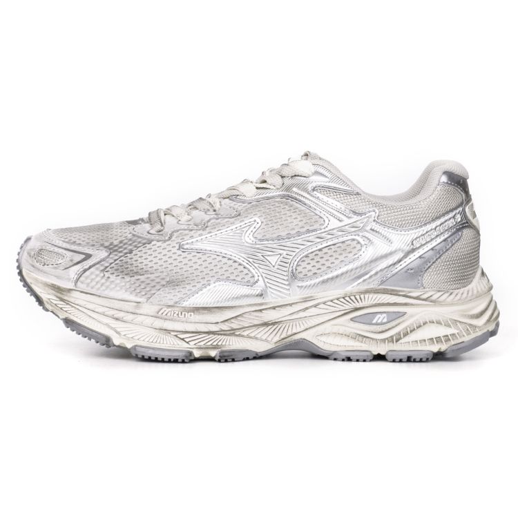 Mizuno Racer S Unisex White Metallic Silver D1GH223518 43