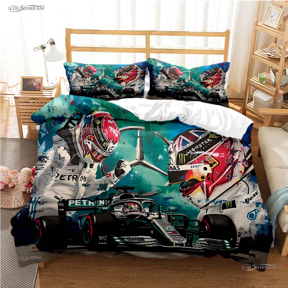 Moto Car Enthusiast All Season Duvet Cover Comforter Bedding set Luxury Soft Quilt Cover and Pillowcase Single/Double/Queen/King