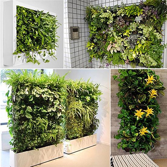 Wall Planting Bag Vertical Gardening Grow Bag Breathable Wall Planter with Multiple Pockets for Office Home Balcony Indoor